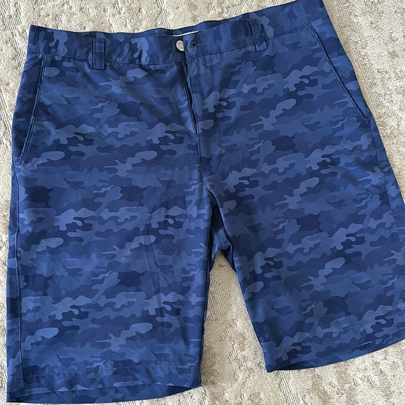 Peter Millar Other - Peter Millar performance blue camo shorts - 34 worn once!